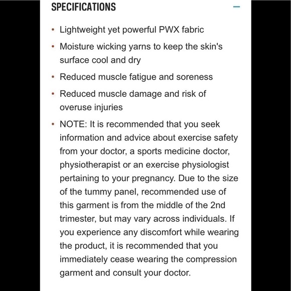 2XU WOMEN’S BLACK POST NATAL ACTIVE COMPRESSION 3/4 TIGHTS - Size MEDIUM - Picture 6 of 16